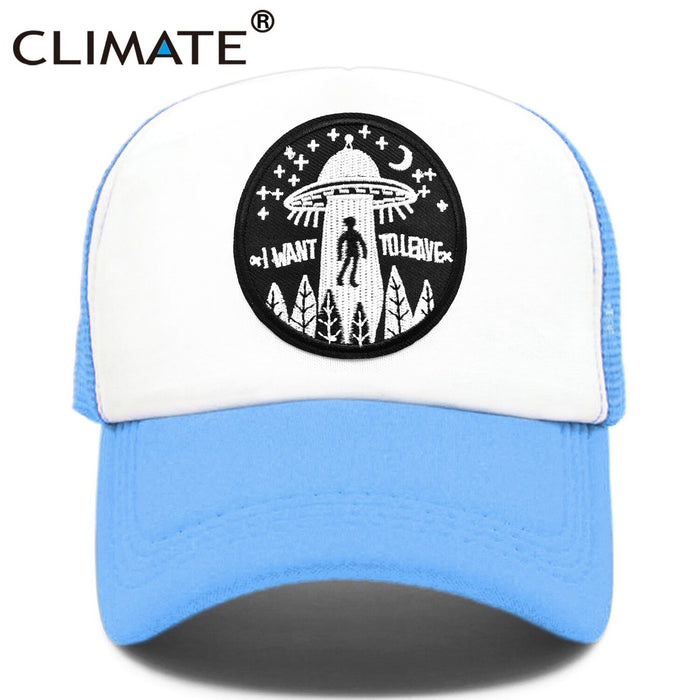 I Want To Leave UFO Alien Cap