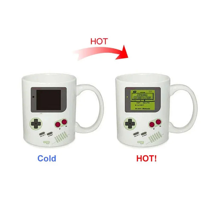 Game Machine Magic Mug Changing Color Mug Coffee Tea Mug Temperature Color Changing Heat Sensitive Cup Birthday Gifts