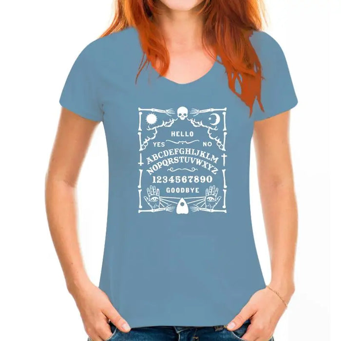 MenS Slogan T Shirt Ouija Board Skeleton Gothic Halloween Ghost Hunter V2 Confortable Tee Shirt