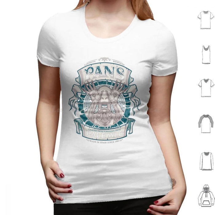 Pan'S Pale Ale ( Variant ) T Shirt Cotton Men Women Diy Print Beer Beer Label Beer Ale Pans Labyrinth Labyrinth Maze Pale Man