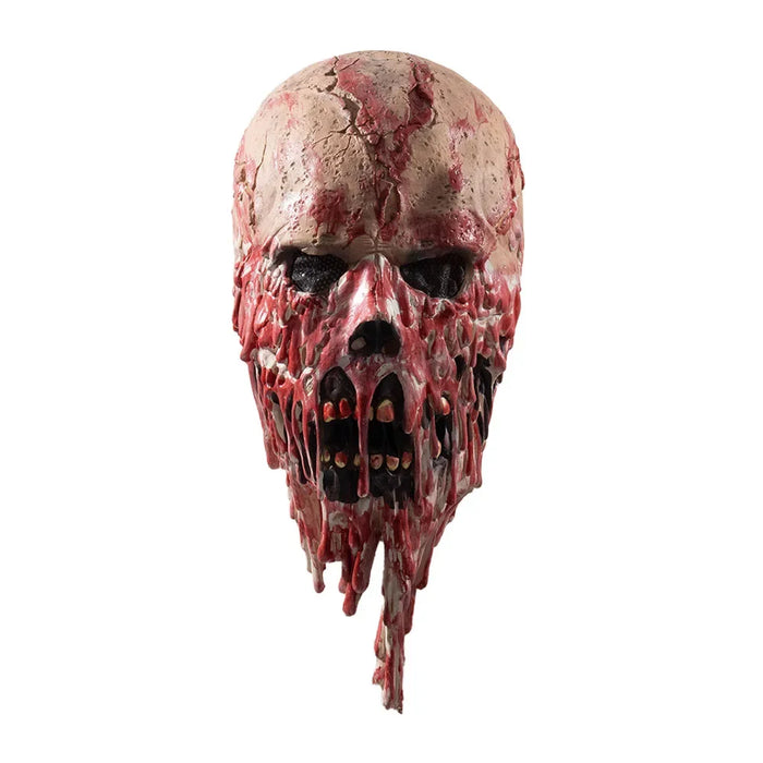 Scary Skeleton Full Face Latex Masks, Realistic Costume Props, Horror Bloody Skull Mask, Halloween Party Cos