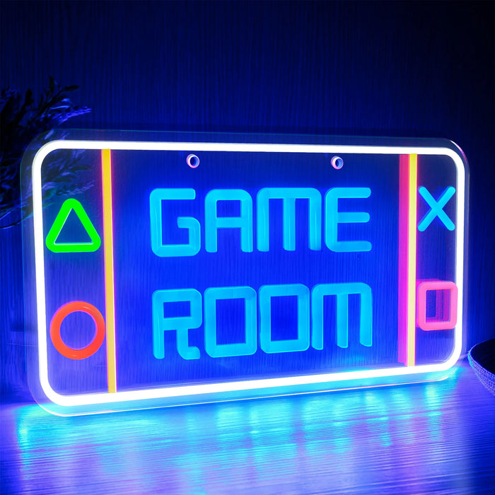 Game Room Neon Signs Wall Decor Neon Lights LED Neon Signs For Gaming Zone Night Light Boys Gift Bedroom Decoration 40x20cm