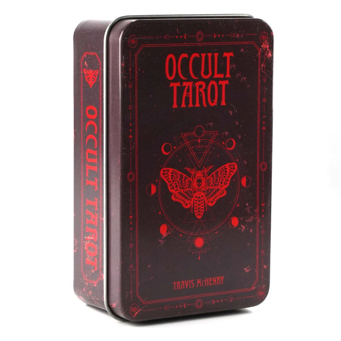 2022 New Style Occult Tarot in a Tin Metal Box Gold-plated Edge Hot Sell Tarot Cards For Divination Tarot Deck Beautiful Packag