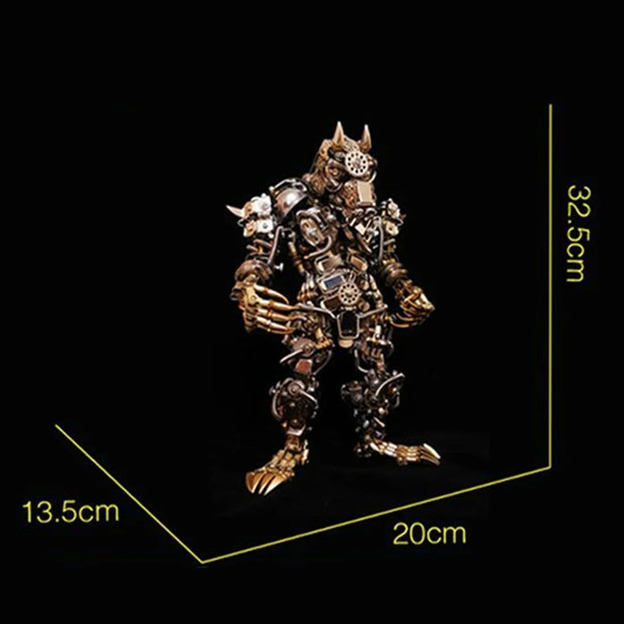 2000pcs+DIY Metal Werewolf Mechanical Model Toy Adult High Difficulty Manual Assembly 3D Puzzle Punk Machine Decoration Kit