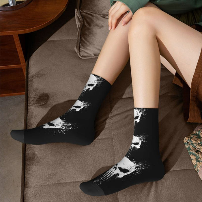 The Punisher Skeleton Skull Socks