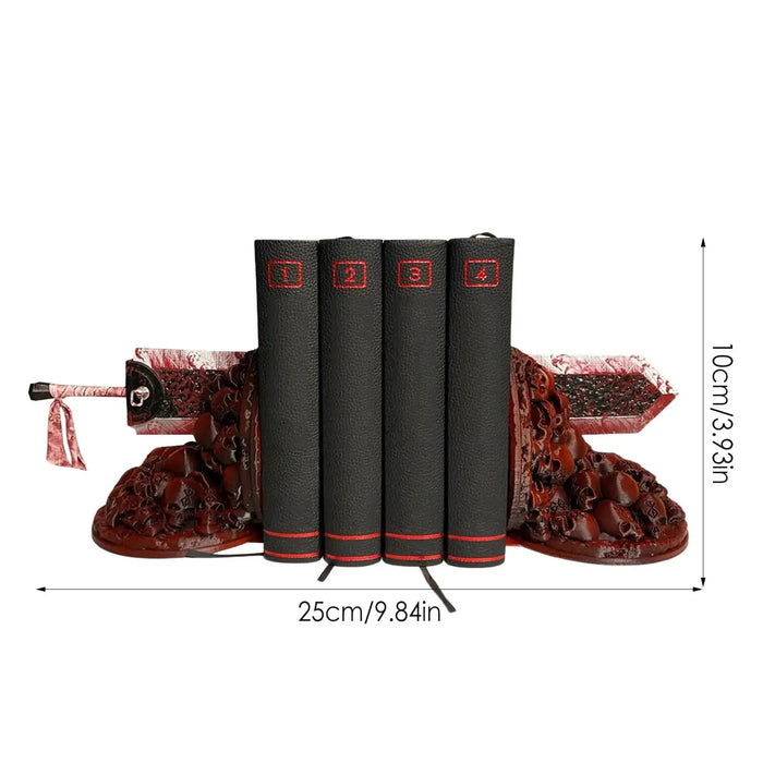 New Berserk Bookends Dragon Slayer's Furious Bookend Sword Bookshelf Resin Book Nook Insert Kits Ornament Home Decor