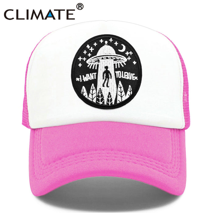 I Want To Leave UFO Alien Cap