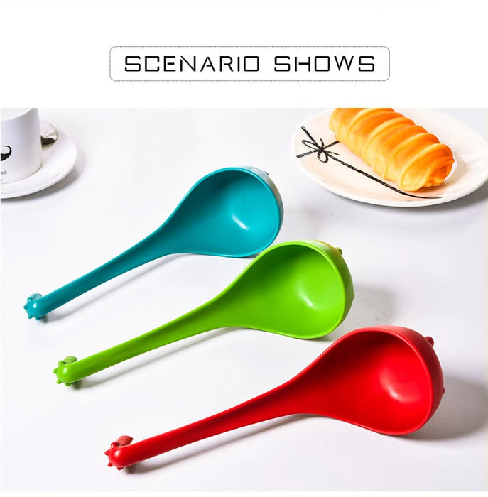 FHEAL Cute Giraffe Soup Spoon With Long Handle Food-grade PP Tableware Spoon Cooking Utensils Kitchen Gadgets