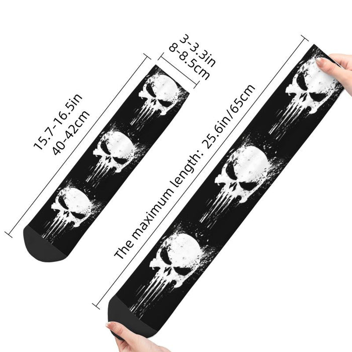 The Punisher Skeleton Skull Socks