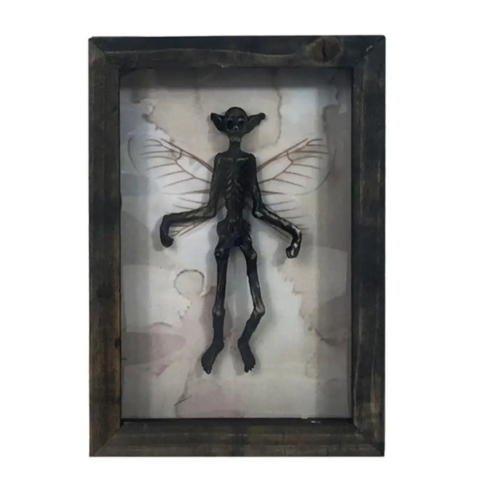 Gothic Home Decor Mummified Fairy Fairy Skeleton Witchy Decor Fairy Specimen Statue Picture Frames Display Painting