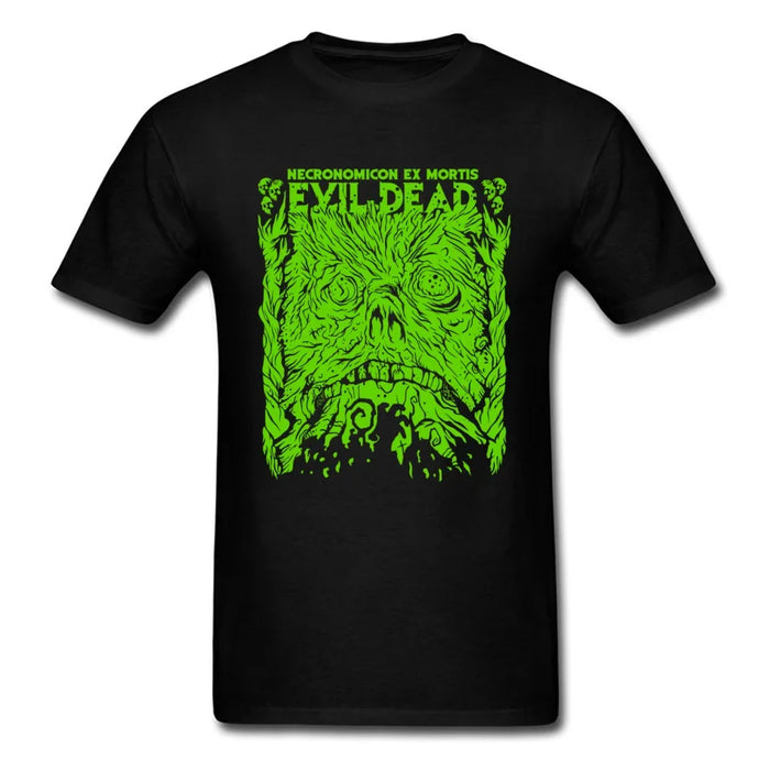 Custom Tops T Shirt 2024 New Fashion Mens Tshirts Street Autumn Tops Tees Crewneck Evil Dead Green Tshirt Funny Design