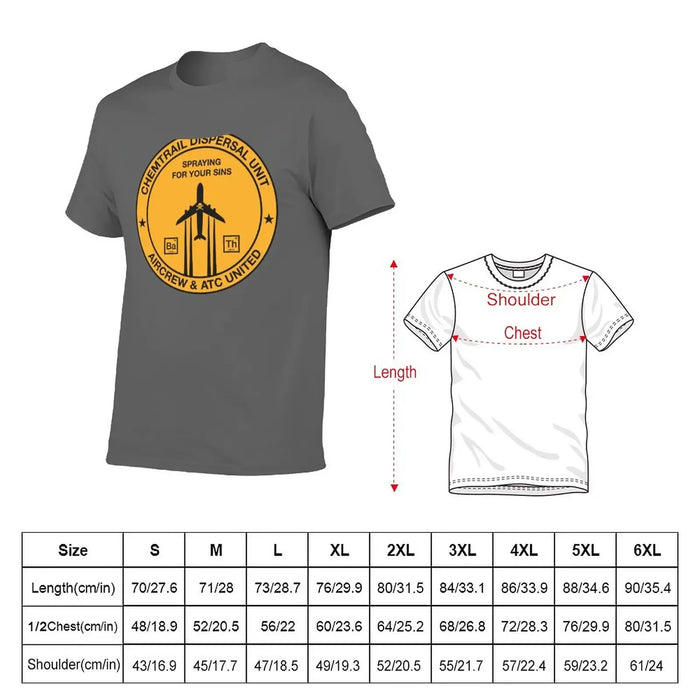 New Chemtrail Dispersal Unit T-Shirt custom t shirt Aesthetic clothing t-shirts man t shirts men