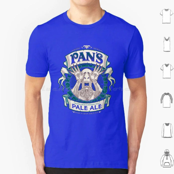 Pan'S Pale Ale ( Variant ) T Shirt Cotton Men Women Diy Print Beer Beer Label Beer Ale Pans Labyrinth Labyrinth Maze Pale Man