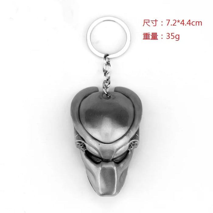 Disney Movie Alien: Romulus Predator Covenant Keychain Necklace AVP Mask Queen Prometheus KeyRings Bags Car Key Jewelry Chaveiro