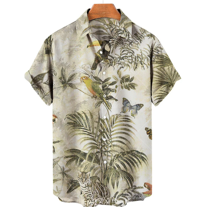 New Hawaiian Stylish Ment's Luxury Casual Floral Shirts Printed 3d Short Sleeve Plus Size Harajuku Rockabilly Anime Maccabi