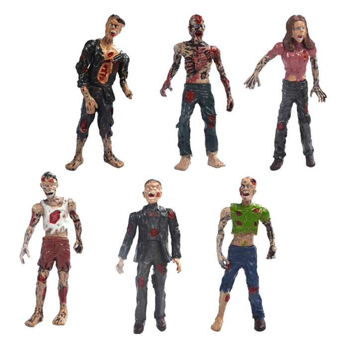 6Pcs Walking Dead  Zombie figures