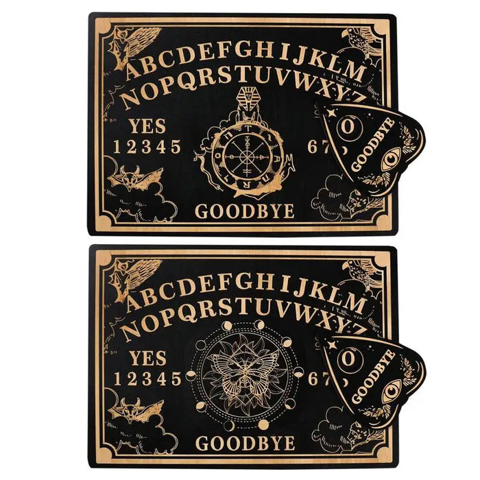 12 Inch Ouija Board Wooden Divination Pendulum Board Engraved Magic Board Witch Sun Pendulum Board Kit Wiccan Altar Supplies