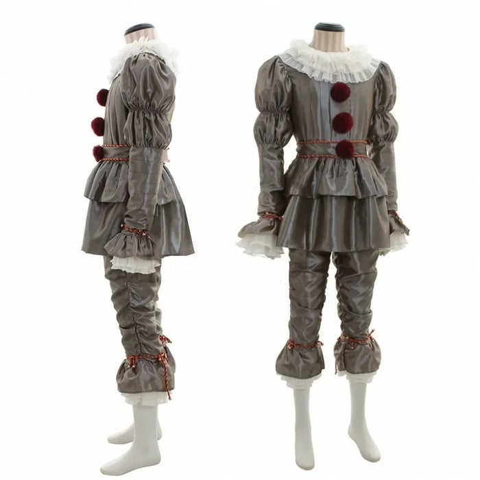 2024 New Clown Soul COS Pennywise Cosplay Halloween Costume Clown Pennywise Anime Cosplay Adult Man Women