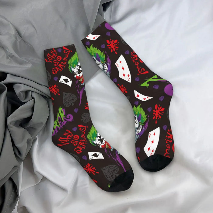 Joker And Card Clown Socks