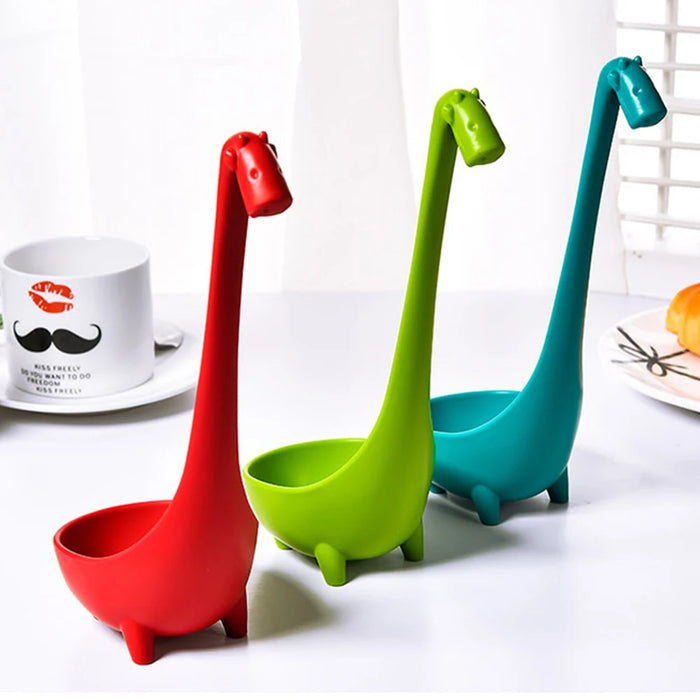 FHEAL Cute Giraffe Soup Spoon With Long Handle Food-grade PP Tableware Spoon Cooking Utensils Kitchen Gadgets