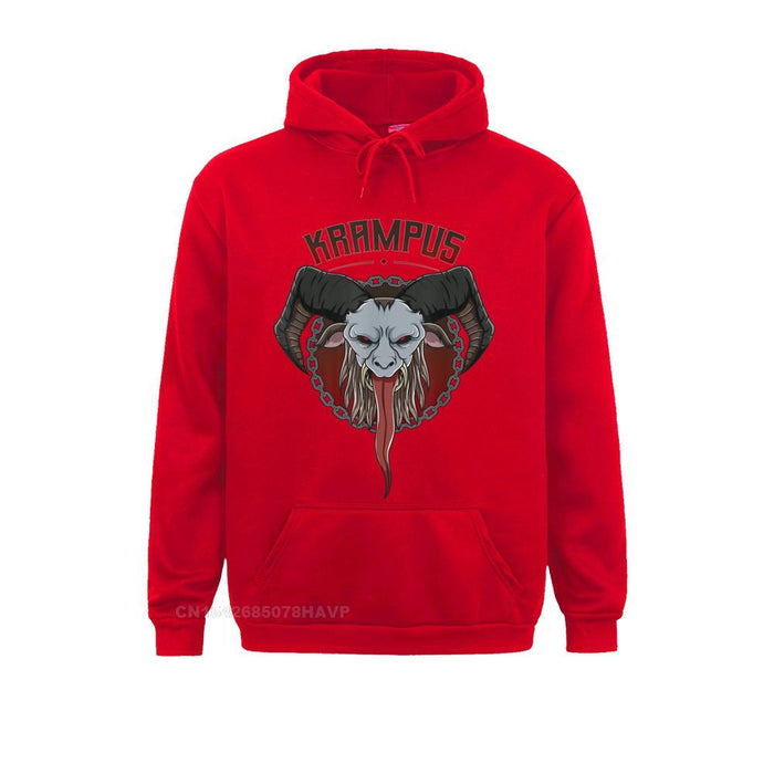 Krampus Horned Goat Demon Hoodie