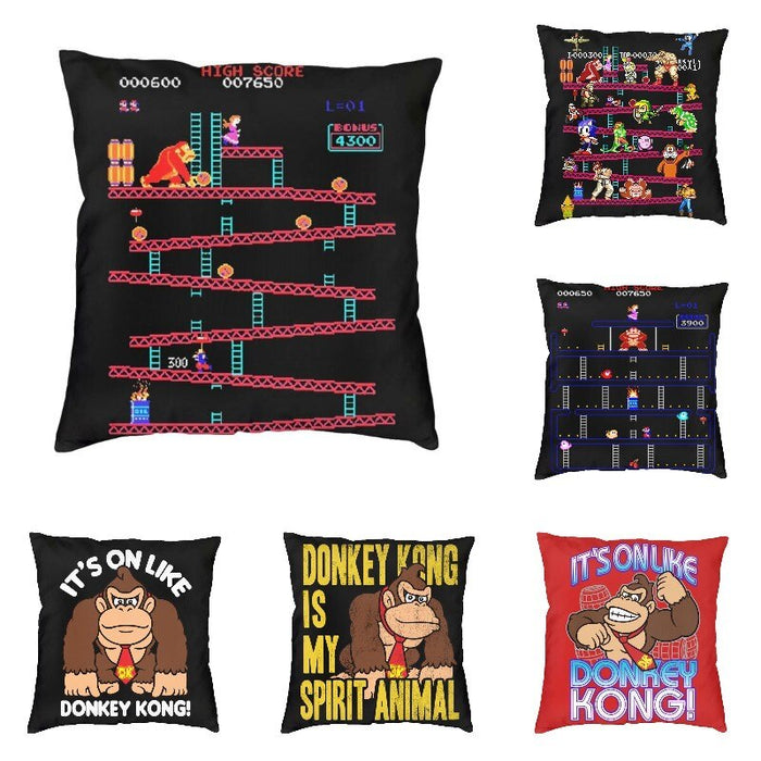 Donkey Kong Throw Pillow Case