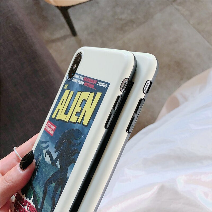 Alien Inspired retro iphone case