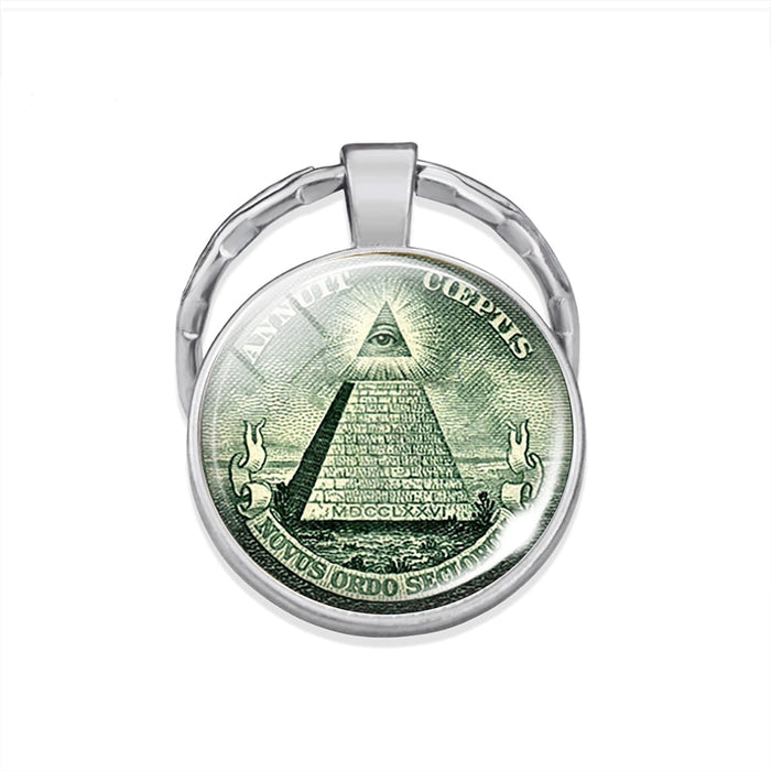 All Seeing Eye Key Chain Illuminati