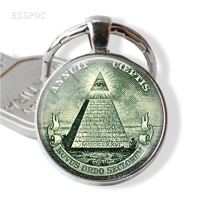 All Seeing Eye Key Chain Illuminati