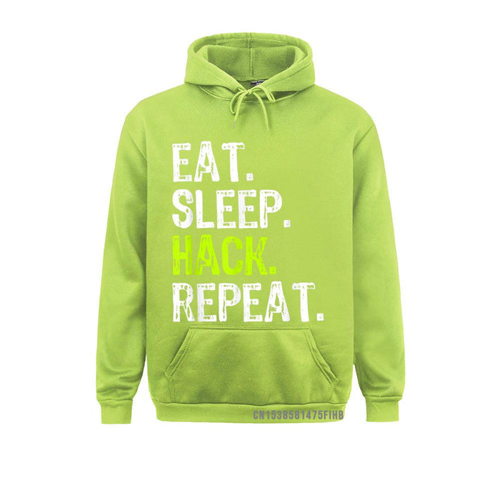 Eat Sleep Hack Repeat Hoodie