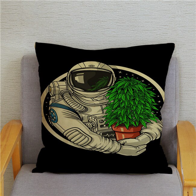 Retro Psychedelic Alien Cushion Covers