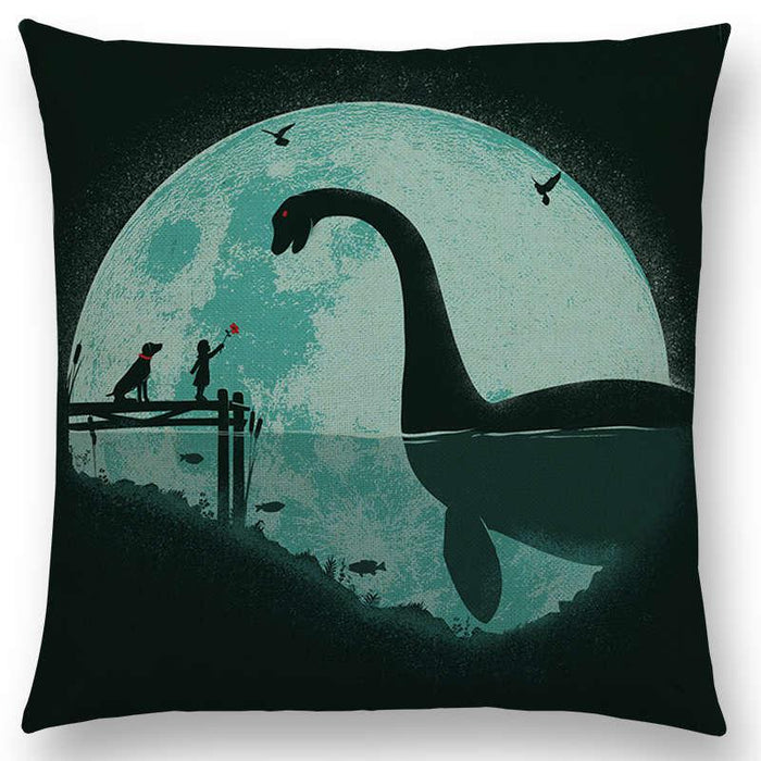 Magical Loch Ness Monster | Cushion Cover