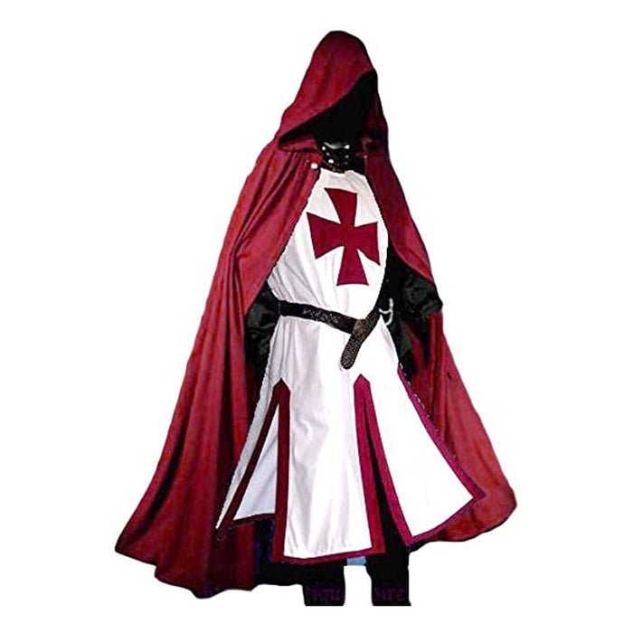 Men's Medieval Crusader Knights Templar Tunic Costume