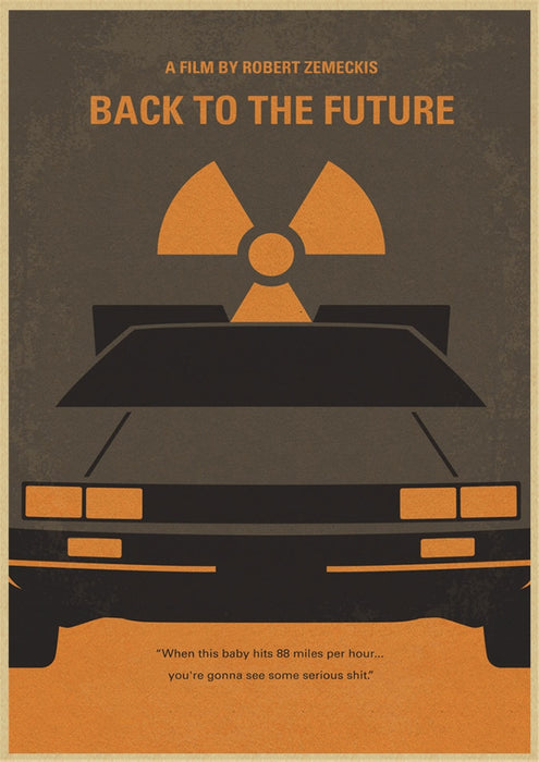 Back to The Future Retro Wall Canvas Sticker