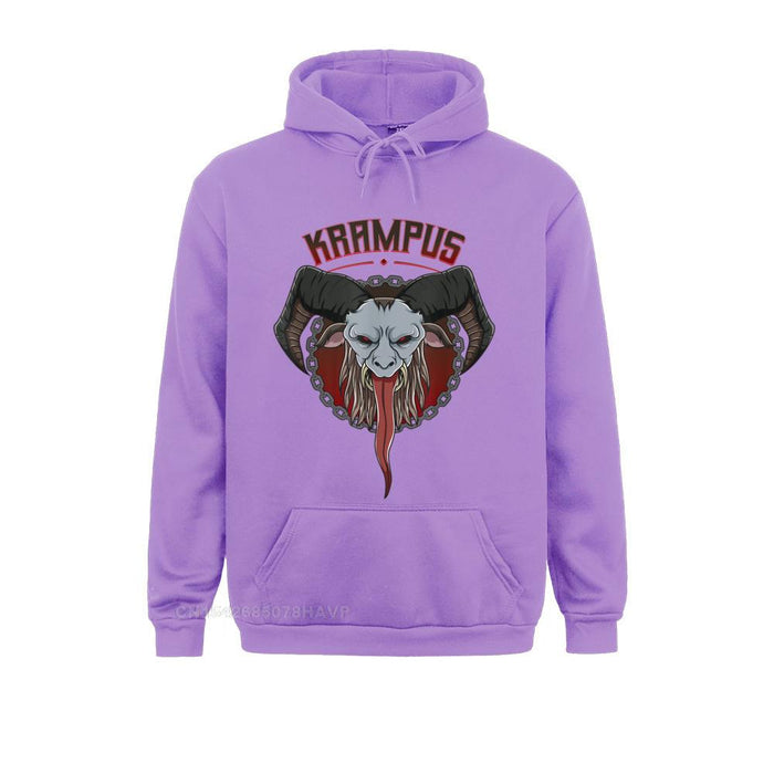 Krampus Horned Goat Demon Hoodie