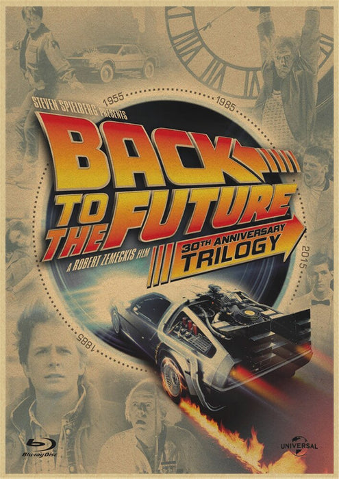 Back to The Future Retro Wall Canvas Sticker