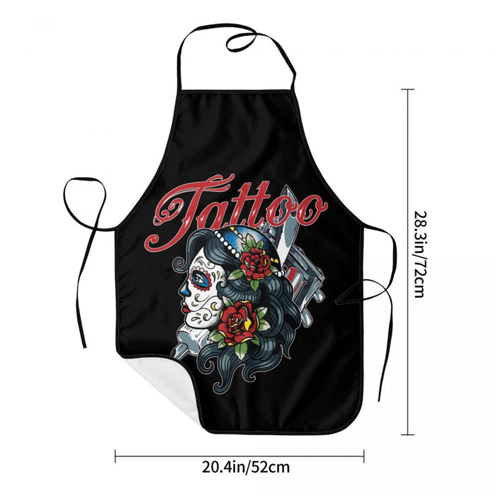 Tattoo Sugar Skull Apron