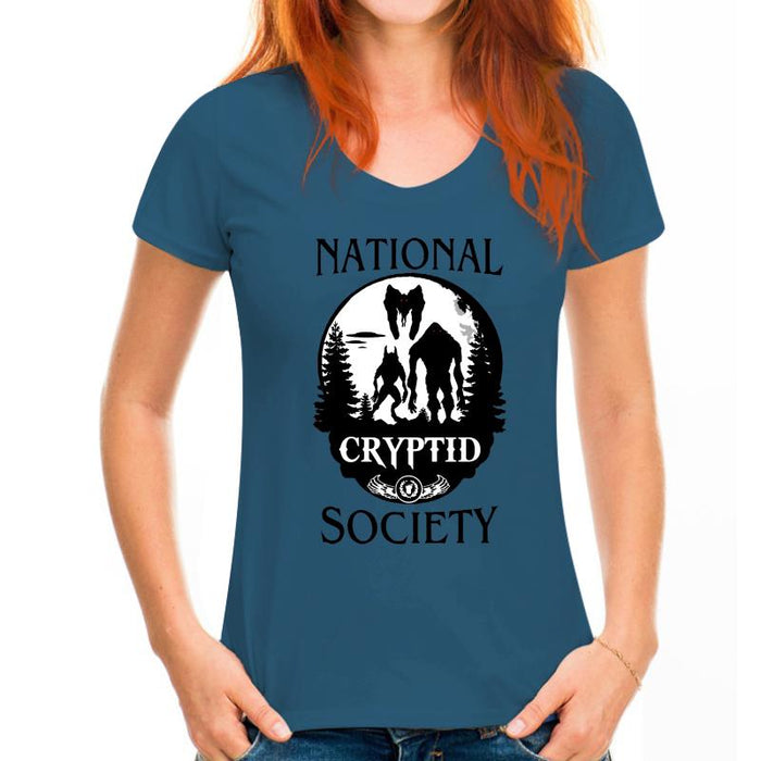 Bigfoot Dogman Mothman UFO National Cryptid Society Mens T-Shirt