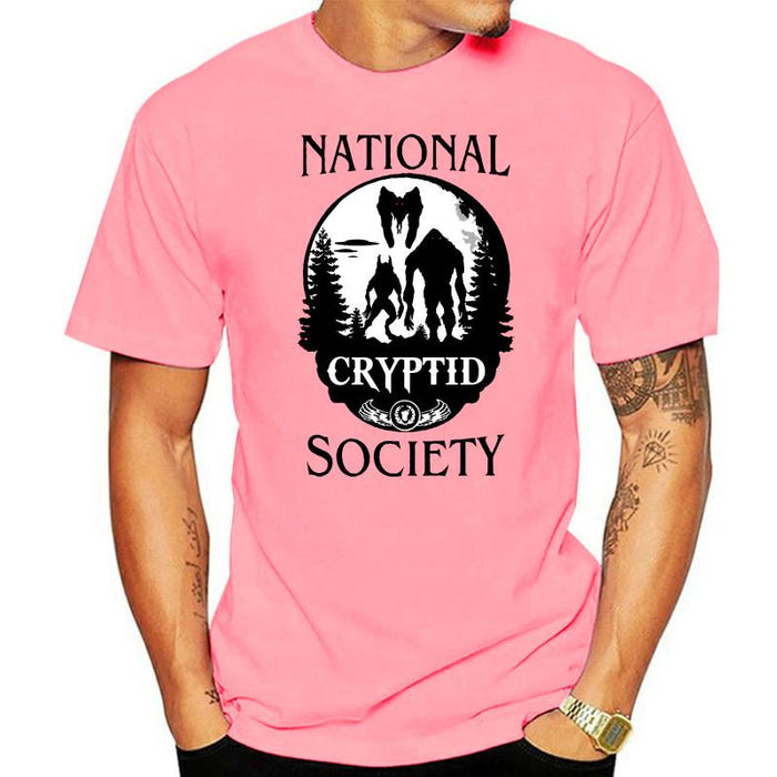 Bigfoot Dogman Mothman UFO National Cryptid Society Mens T-Shirt