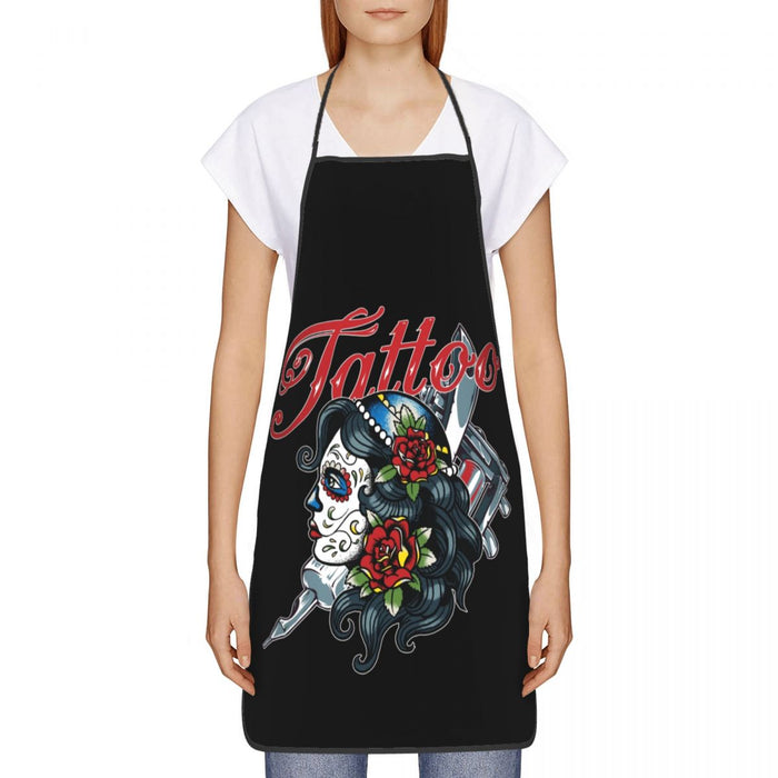 Tattoo Sugar Skull Apron