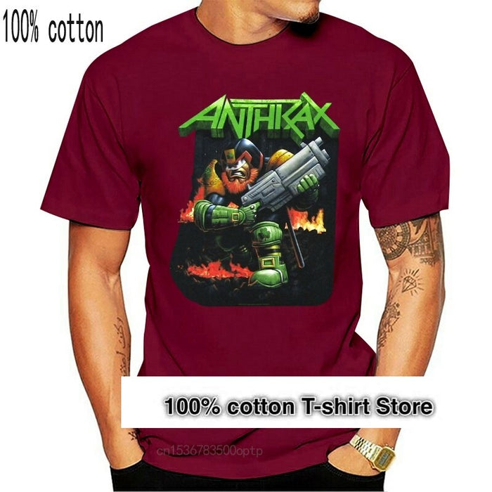 Rare Anthrax Irish Judge Dredd T-Shirt