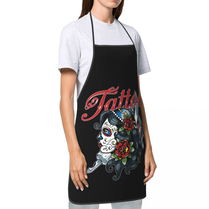 Tattoo Sugar Skull Apron