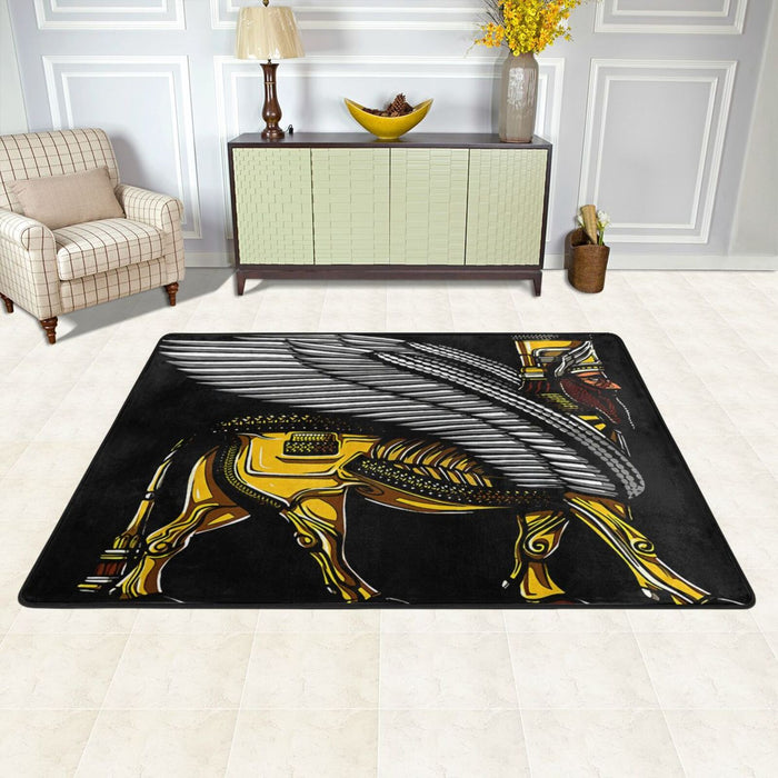 Anunnaki Alien Gods Ancient Sumerian Carpet |Rug