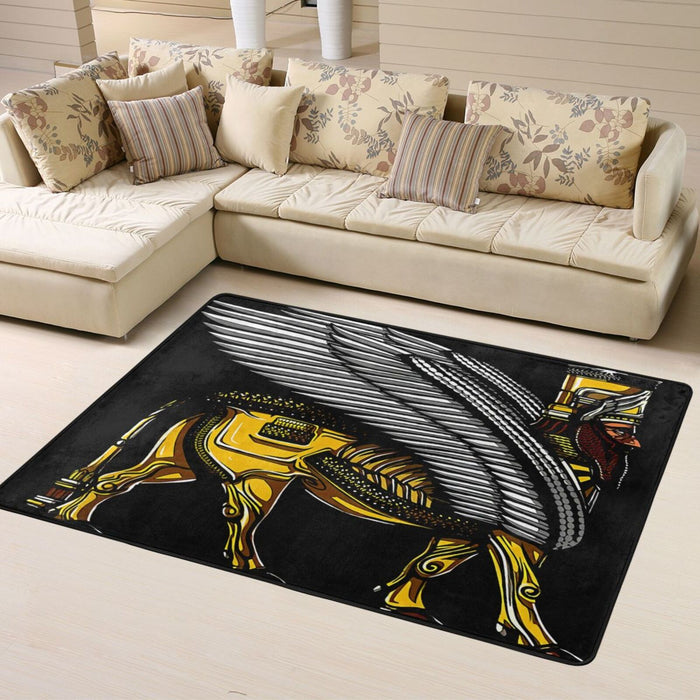 Anunnaki Alien Gods Ancient Sumerian Carpet |Rug