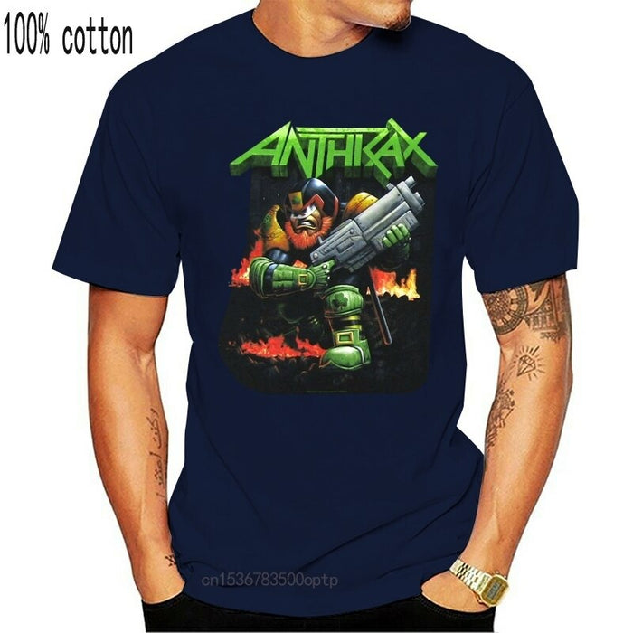 Rare Anthrax Irish Judge Dredd T-Shirt