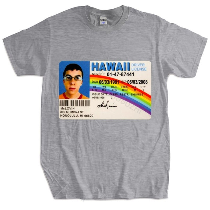 Mclovin ID card superbad T-shirt