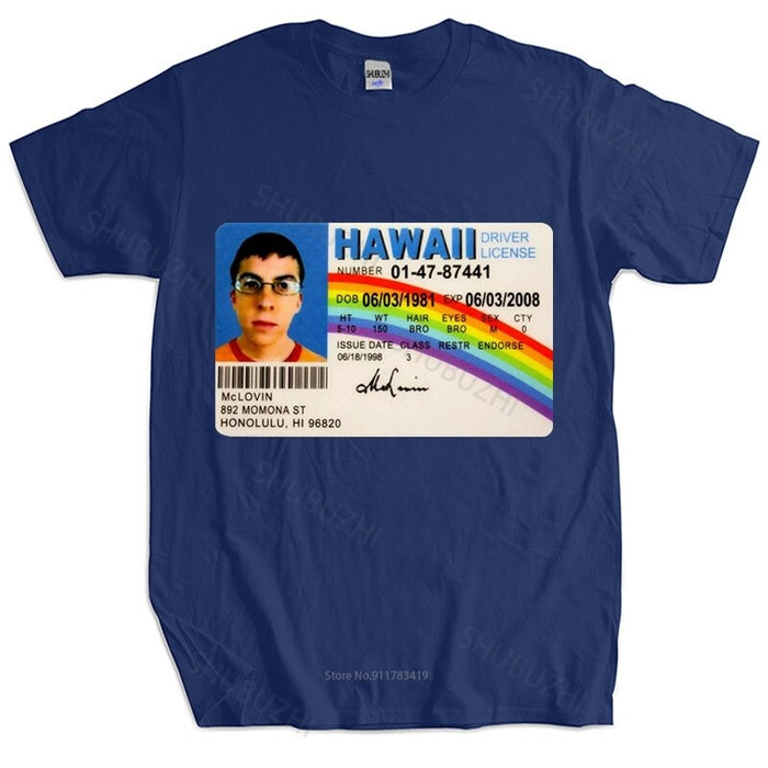 Mclovin ID card superbad T-shirt