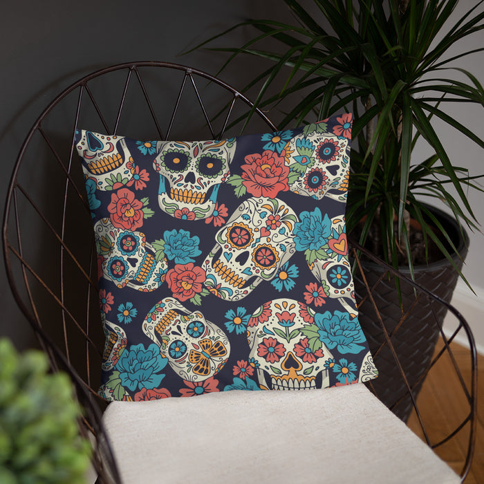 Day Of The Dead Skull | Basic Pillow