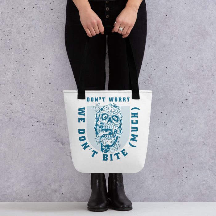 Don't Worry I don't bite much | Tote bag