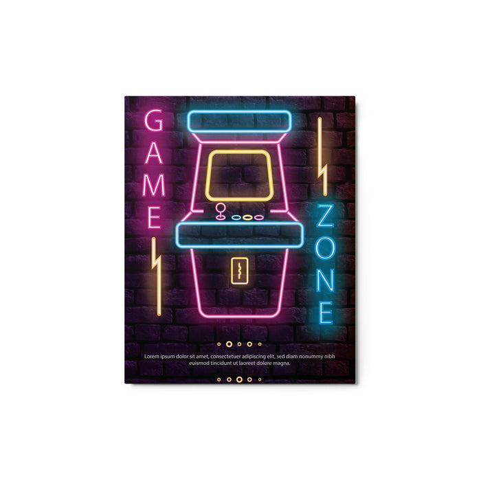 Retro Gamer Poster | Metal prints